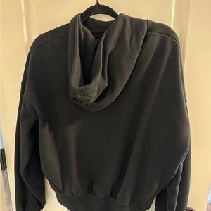 Black essentials hoodie XS